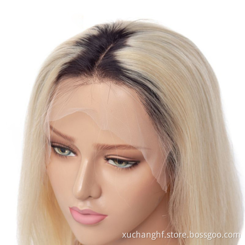 Cheap Peruvian 613 Blonde Colored Bob Wig,Raw Virgin Transparent Hd Full Lace Human Hair Wig,100% Bob Wig Human Hair Lace Front